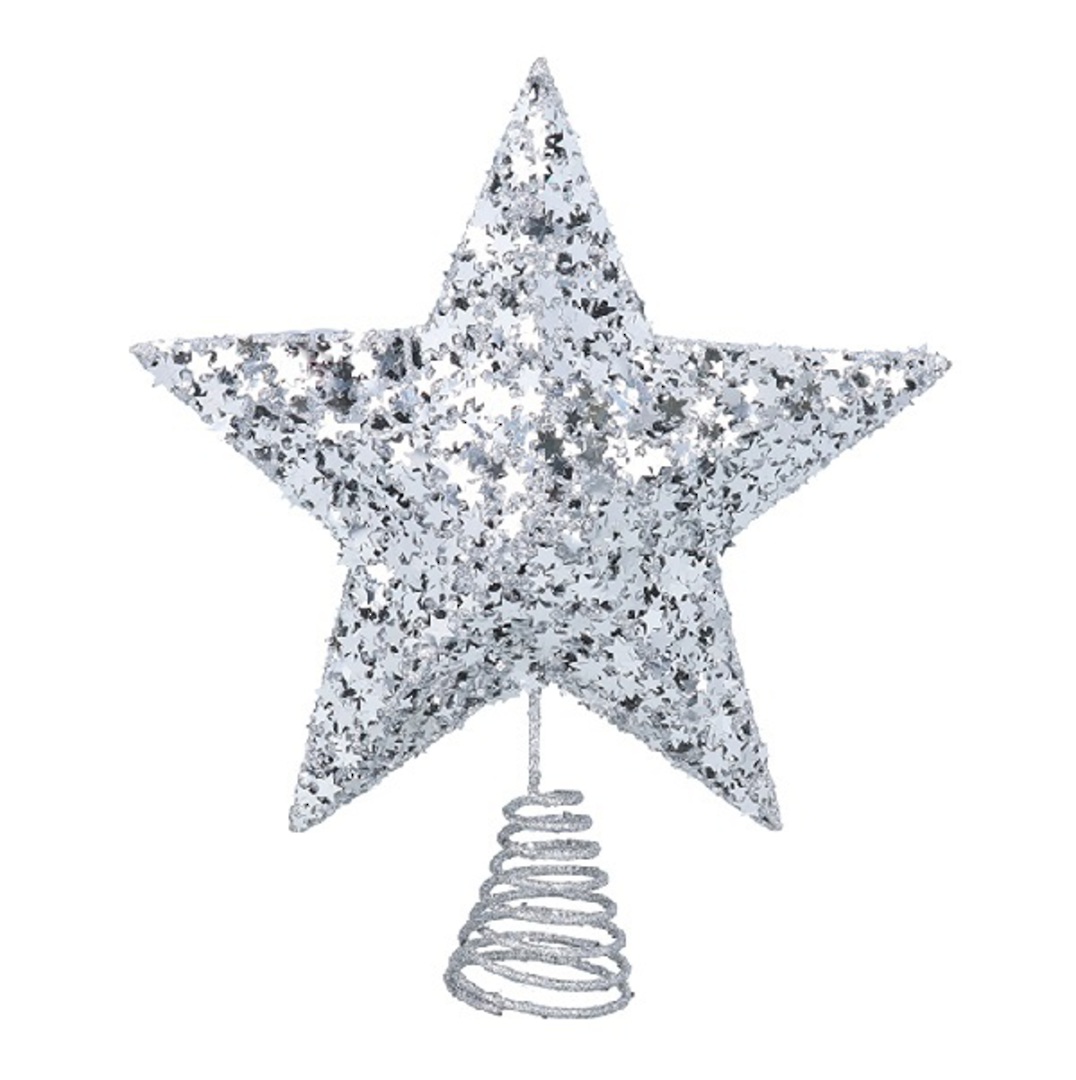 Silver Wire Confetti Star Topper 29cm *ETA NOV image 0